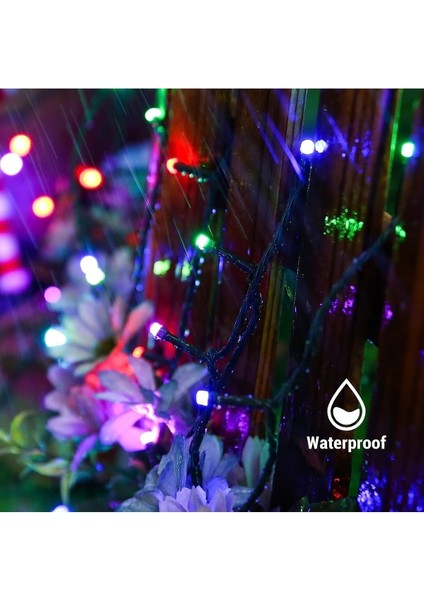 SL-1030 Rgb Renkli Işık Pirinç 10 Metre 100'LÜ LED Yılbaşı Ağaç Işık 8 Fonksiyonlu Dekoratif LED indirimleri