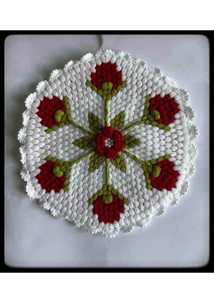 El Örgüsü Yün Lif 30×30 cm