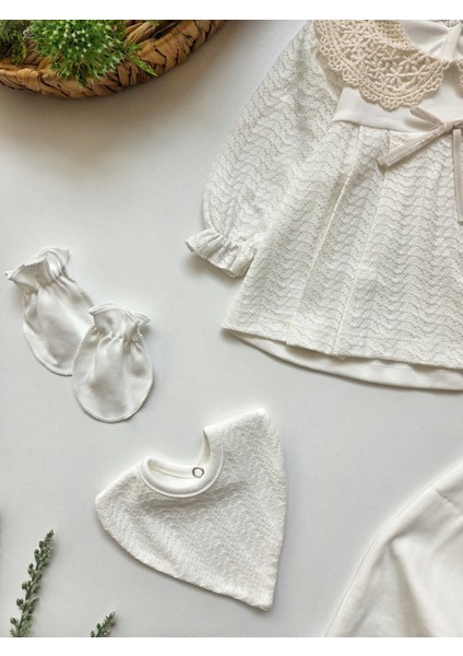 %100 Pamuk Kız Bebek Yenidoğan 5 Parça Hastane Çıkış Seti indirimleri