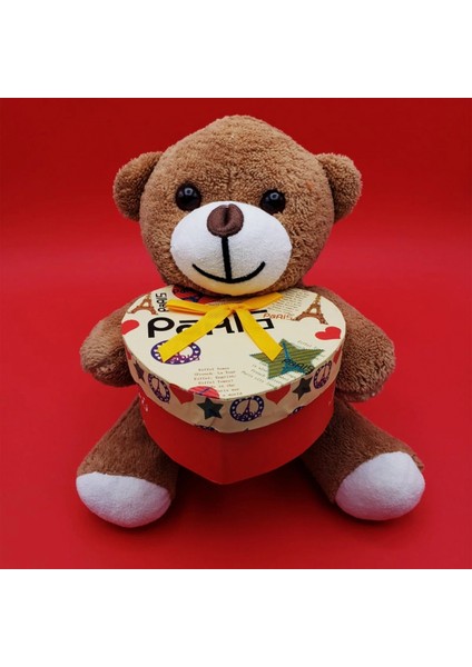 Hediyelik Kahverengi Kutulu Ayıcık