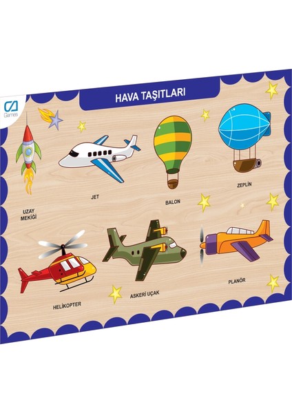 Bfs CAAHS-3202 Ca Games Ahşap Hava Taşıtları Bul-Tak