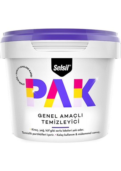 Pak Genel Amaçlı Temizleme 500GR + Mucize Yağ Sökücü Sprey indirimleri