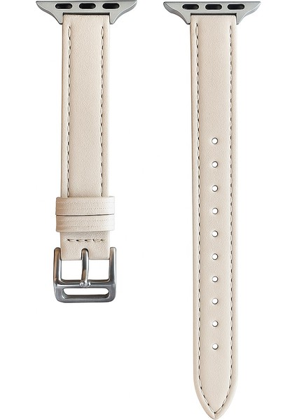 Apple Watch 11-10(42MM) 9-8-7(41MM) 6 5 4 SE(40MM) 3 2 (38MM) Uyumlu Slim Ince Pu Deri Kordon Kayış fiyatları