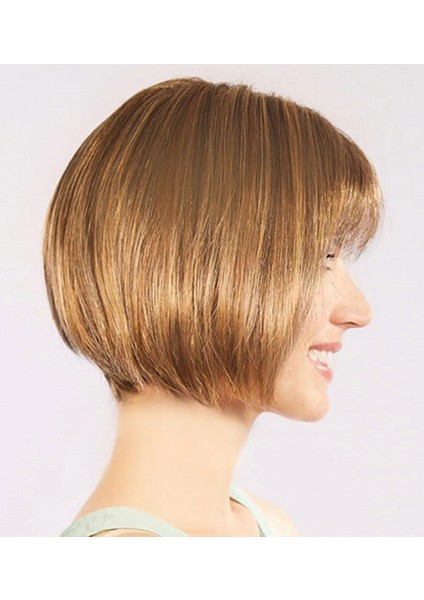 Açık Kahverengi Küt Parti Peruk Küt Saç (5324) modelleri