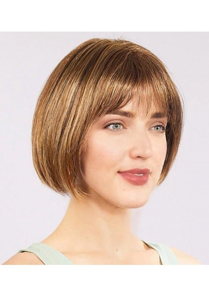 Açık Kahverengi Küt Parti Peruk Küt Saç (5324) fırsatları