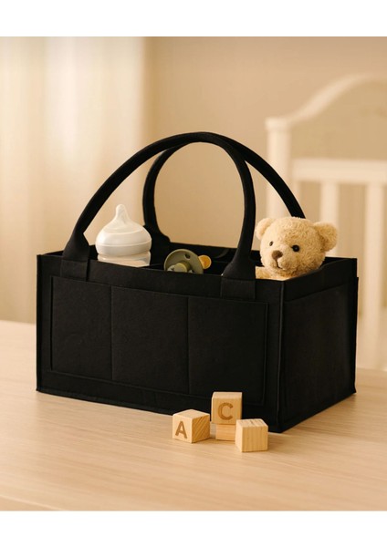 Keçe Bebek Bakım Çantası Organizer Düzenleyici Çanta