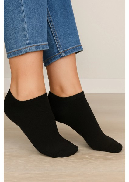 Unisex Dikişsiz Parfümlü 12'li Bambu Patik Çorap 35-39 Numara – Yumuşak ve Rahat