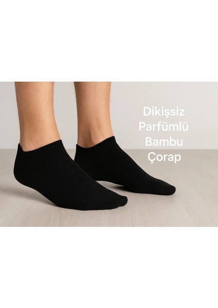 Unisex Dikişsiz Parfümlü 12'li Bambu Patik Çorap 35-39 Numara – Yumuşak ve Rahat fiyatları