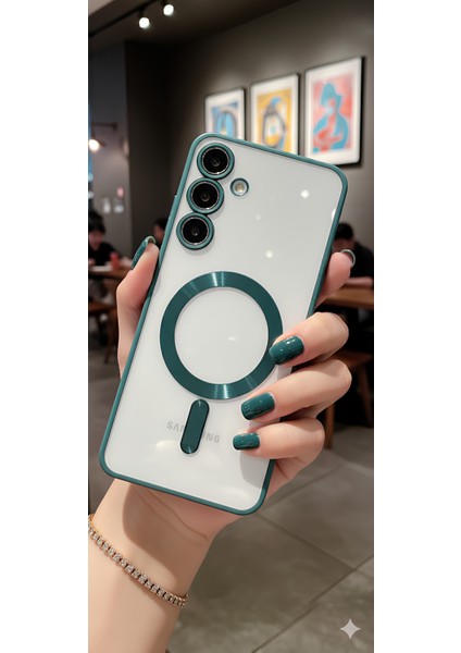 Samsung Galaxy A54 Kılıf Kamera Korumalı Sararma Yapmaz Magsafe Şarj Özellikli A++ Kalite Kapak