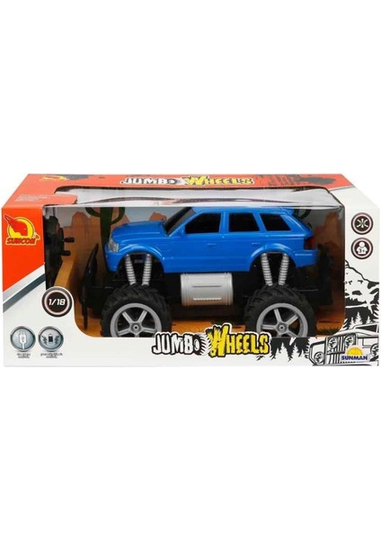 Bfs Nessiworld 80012 1:18 Uzaktan Kumandalı Jumbo Wheels USB Şarjlı Araba