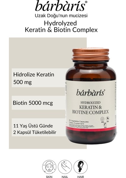 Keratin Biotin Complex 60 Capsules fiyatları