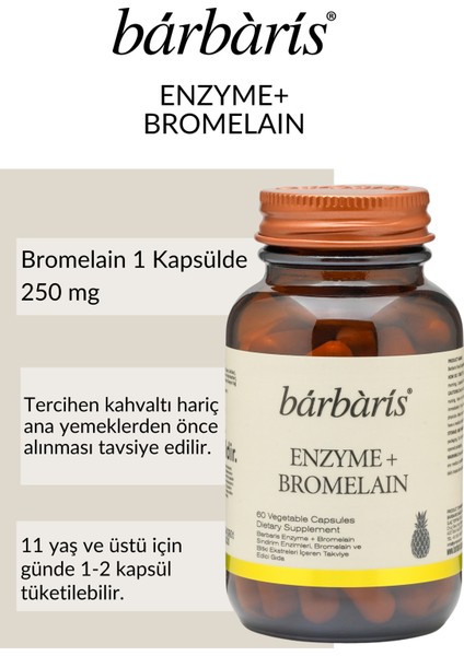 Enzyme+Bromelaın 60 Capsules fırsatları