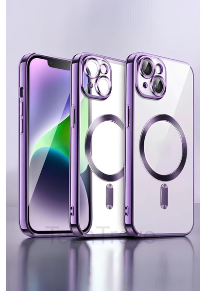 iPhone 14 Kılıf Kamera Korumalı Sararma Yapmaz Magsafe Şarj Özellikli A++ Kalite Kapak