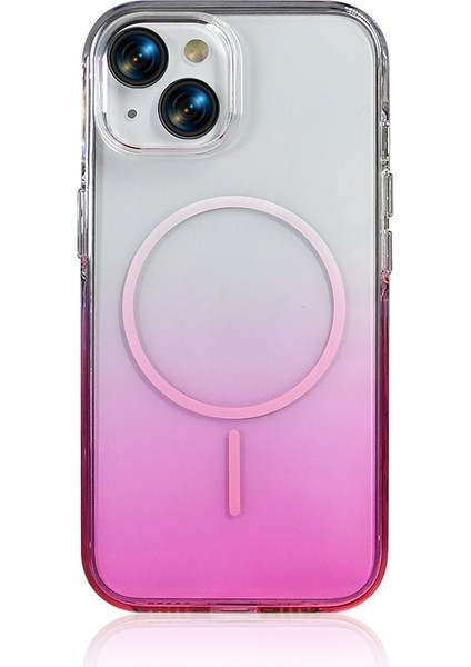Iphone 15 Uyumlu Kılıf Renk Geçişli Magsafe Hızlı Şarj Destekli Ince Sert Pc Kapak fiyatları