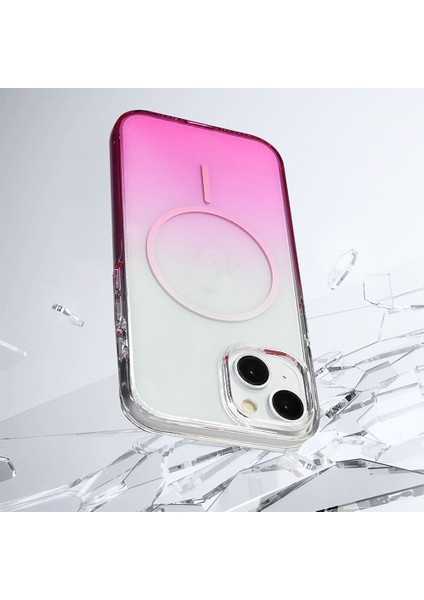 Iphone 15 Uyumlu Kılıf Renk Geçişli Magsafe Hızlı Şarj Destekli Ince Sert Pc Kapak modelleri