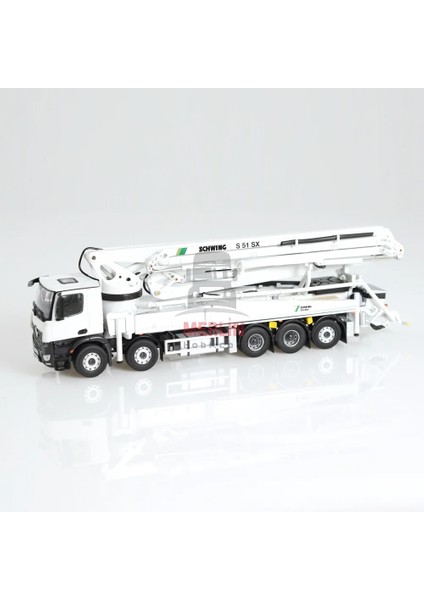 1/50 Mercedes Arocs 10X4 Schwing S51 Sx Beton Pompası - Sergilenmeye Hazır Model Araç