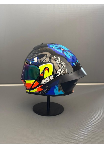 WS-202 Güneş Vizörlü Çene Açılır Kask (Renkli Vizörlü) B1 modelleri