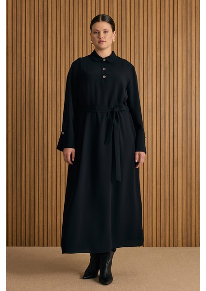 Yakası Düğmeli Elbise modelleri