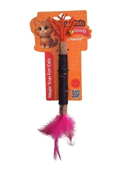 Petzzcats Zımpara Matatabi ve Çıngırak Sesli Peluş Kedi Oyuncağı Siyah 1X20 cm