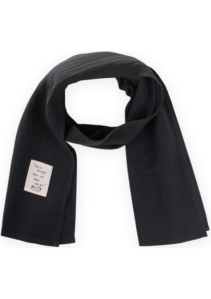 Çocuk Fular 25X140 cm Antrasit