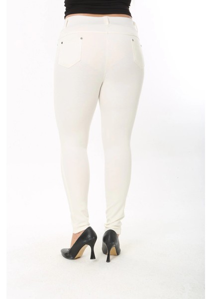 Kadın Cep Detaylı Büyük Beden Tayt Pantolon indirimleri