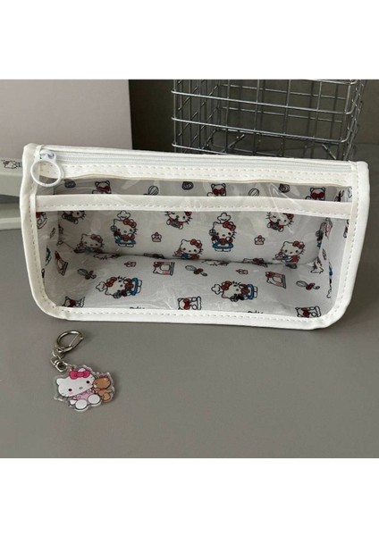 Hello Kitty Figürlü Tek Bölmeli Şeffaf Önyüzlü Kalem Çantası AD58790 fiyatları