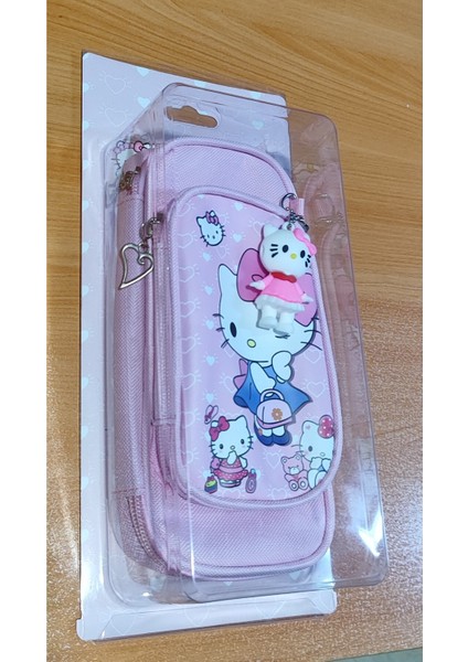 Hello Kitty Figürlü Kalem Kutusu/çantası 2 Bölmeli AD76299