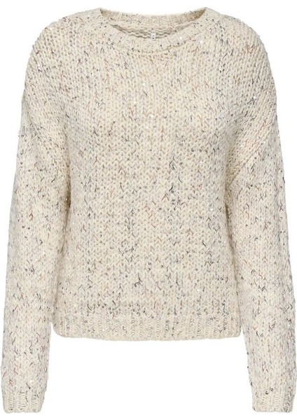 15358405 Onlwınter Ls Sequıns O-Neck Knt fırsatları