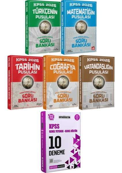 Türkçenin Matematiğin Tarihin Coğrafya Vatandaşlığın Pusulası Soru - 2026 Kpss Ortaöğretim Çözümlü 10 Deneme