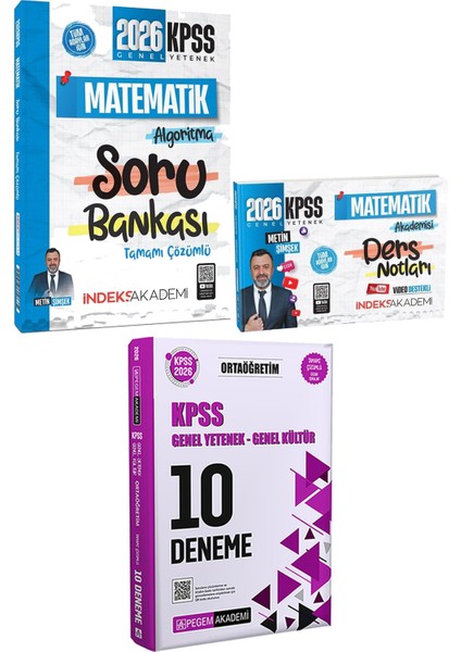 2026 Kpss Matematik Algoritma Soru Matematik Akademisi Ders Notu - 2026 Kpss Ortaöğretim Çözümlü 10 Deneme
