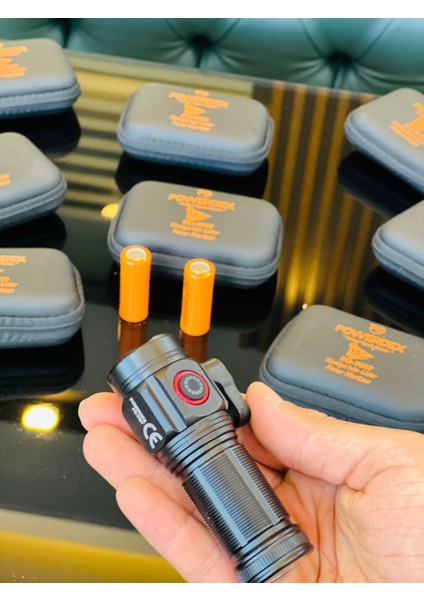 PD-7007 Mini El Feneri | 15W 1500 Lümen | Mıknatıslı Taban, Kemer Kesme, Type-C Şarjlı Metal Gövde