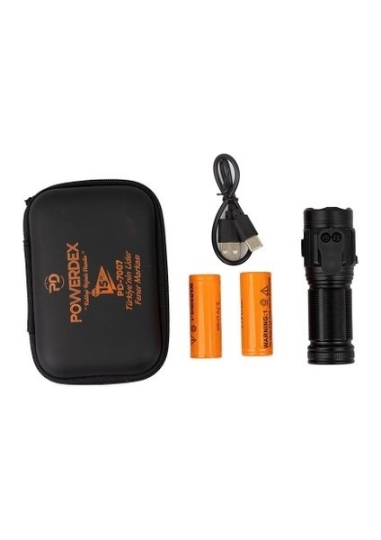 PD-7007 Mini El Feneri | 15W 1500 Lümen | Mıknatıslı Taban, Kemer Kesme, Type-C Şarjlı Metal Gövde fiyatları