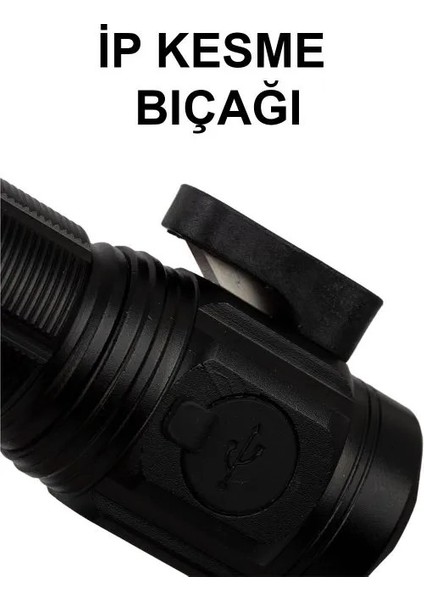 PD-7007 Mini El Feneri | 15W 1500 Lümen | Mıknatıslı Taban, Kemer Kesme, Type-C Şarjlı Metal Gövde fırsatları