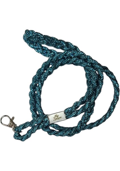 Mavi Taşlı Örgü Telefon Askısı Tüm Kılıflara Uyumlu modelleri