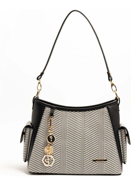 Siyah Beyaz - Siyah SP1183 Kadın Omuz Çantası