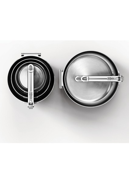 Space 3 Katmanlı Paslanmaz Çelik 12 Parça Tencere Tava Seti modelleri