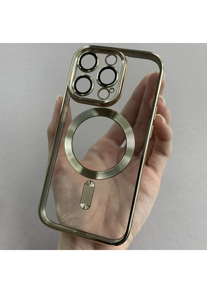 Iphone 13 Pro Uyumlu Magsafe Kenarlar Renkli Kılıf