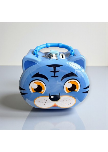 Tiger Kumbara, Sevimli Kaplan Tasarımlı, Metal Kilitli, Sarı Pembe Mavi Renk Seçenekli, fırsatları