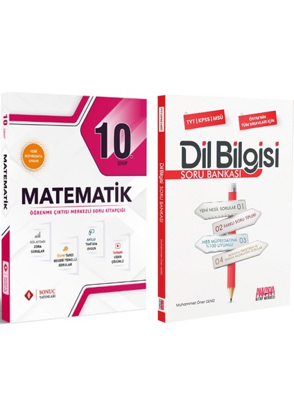 10. Sınıf Matematik Modüler Set ve Akm Dil Bilgisi Soru Bankası Seti 2 Kitap