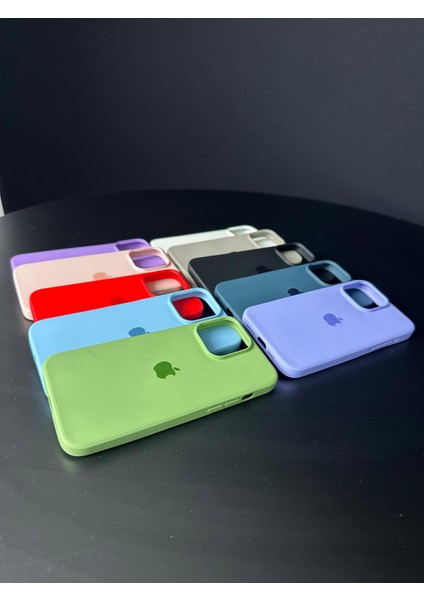 iPhone 11 Uyumlu Renkli Logo Içi Kadife Lüks Lansman Kılıf modelleri