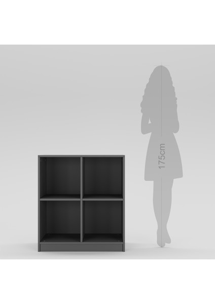 Kitaplık 90X80X45CM 08102501