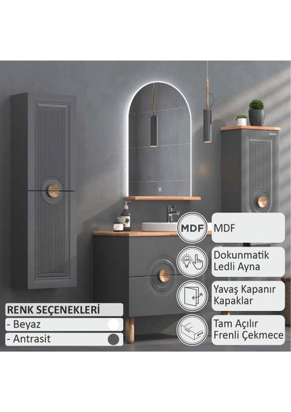 Arte Banyo Dolabı 100 cm (Boy Dolabı Dahil Değildir.) fiyatları