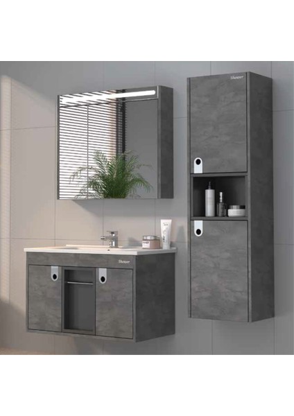 Zarıa Banyo Dolabı 80 cm (Boy Dolabı Dahil Değildir.)