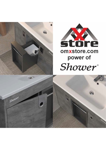 Zarıa Banyo Dolabı 80 cm (Boy Dolabı Dahil Değildir.) modelleri