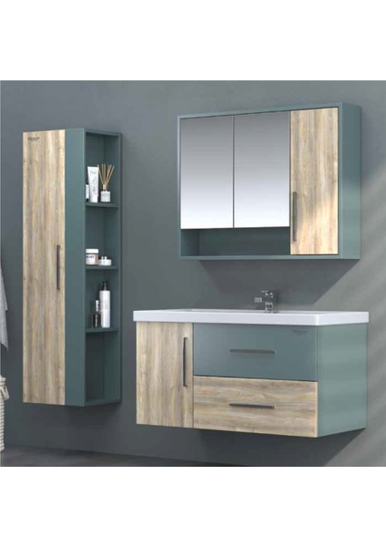 Moon Banyo Dolabı 100 cm (Boy Dolabı Dahil Değildir.) modelleri