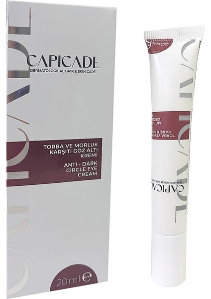 Asfstore Capicade Torba ve Morluk Karşıtı Göz Altı Kremi 20 ml fiyatları