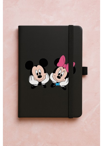 Promosyon Tarihsiz Premium Termo Defter Desenli 192 Yaprak - Minniemickeyyy