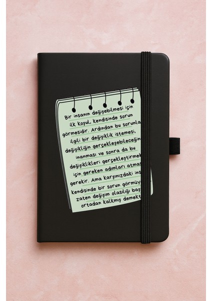 Promosyon Tarihsiz Premium Termo Defter Desenli 192 Yaprak - Değişim