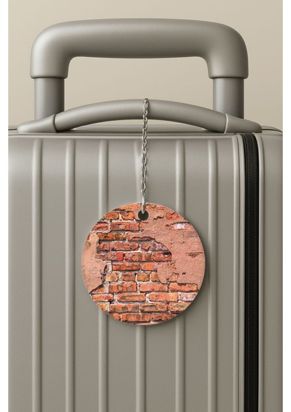 Pleksi Zincirli Bavul Etiketi Seyahat Tatil Için Tasarım Valiz Etiketi Duvar