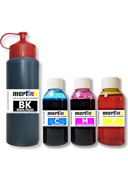 Mertınk Canon TS3750I PG-575 CL-576 Kartuş Dolum Seti 500ML SİYAH+3X100ML Renkli Mürekkep fiyatları